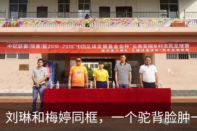 刘琳和梅婷同框，一个驼背脸肿一个苗条好嫩，皮相骨相区别明显